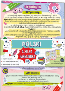Ściąga Harmonjka Polski Interpunkcja i ortografia