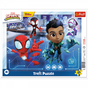 Puzzle 25 Ramkowe Pajęczy skok Disney Marvel Spiderman 31435