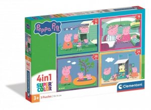 Puzzle 4w1 Super kolor Peppa Pig 21751