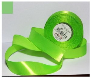 Wstążka satynowa zielona-jasna 25 mm 32 mb. AX25-11, Aliga