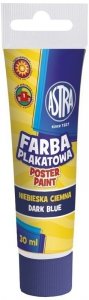 Farba plakatowa nieb.-ciemna tuba 30 ml., Astra