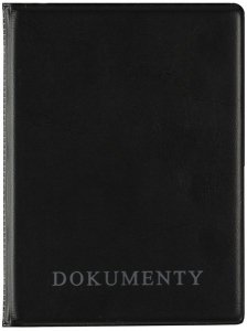 Okładka na dokumenty z dowodem rejestracyjnym czarna, Biurfol