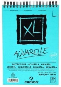 Blok do akwareli A5 20 k. 300g XL na spirali, Canson