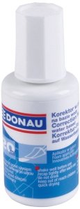 Korektor w płynie z pędzelkiem gąbkowym wodny 20ml 7614001PL-99, Donau