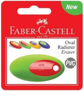 Gumka do ścierania Oval mix kolorów 182331 FC, Faber-Castell