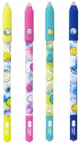 Długopis wymazywalny 0,5 mm niebieski Smile, Happy Color