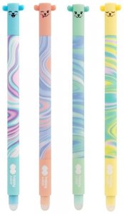 Długopis wymazywalny Pastel Twist (Uszaki) 0.5mm niebieski 4120 01AU-3 KP36, Happy Color