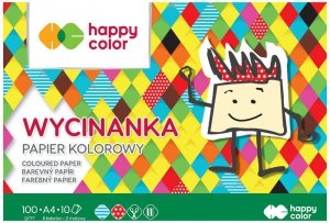 Blok wycinanka A4 10ark 100g., Happy Color