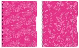 Brulion na spirali  A4 80k. Eco PP colors róż, Herlitz