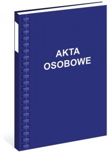 Akta osobowe bindowane T-03 niebieskie, Interduk