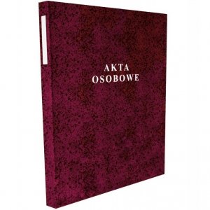 Akta osobowe oprawa twarda bindowana bordo T-04, Konfex