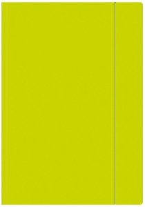 Teczka z gumką A4+ Fluo limonka, Interdruk