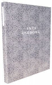 Akta osobowe oprawa twarda bindowana szara T-04, Konfex