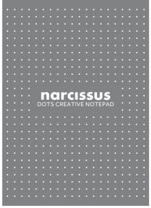 Blok A4 80k w kropki szary, Narcissus