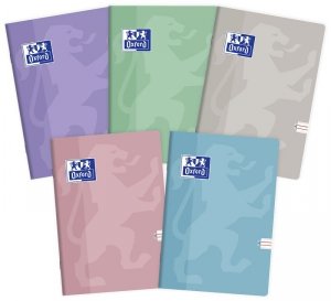 Zeszyt A5 16 k. 3-linie kolorowe Touch Pastel 175312, Oxford