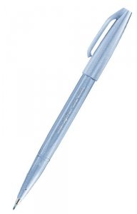 Pisak pędzelkowy do kaligrafii Brush SignPen szaro-błękitny SES15C-S3X, Pentel
