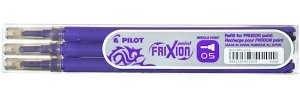 Wkłady wymazywalne do Frixion-Point 0.5mm fiol. 3szt. BLS-FR5, Pilot