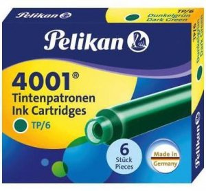 Naboje atramentowe ciemnozielone 6 szt., Pelikan