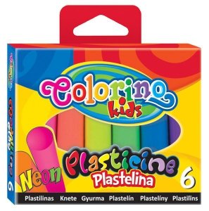 Plastelina 6-kol. neon Colorino, Patio