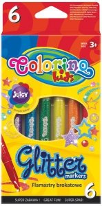Flamastry 6-kol. brokatowe Colorino Kids, Patio