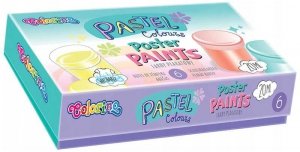 Farby plakatowe 6-kol. 20 ml Pastel Colorino Kids, Patio