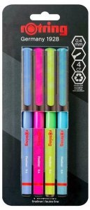 Komplet cienkopisów Liner 04 mix 4szt,  Rotring