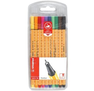 Cienkopisy Point 88 10k/etui, Stabilo