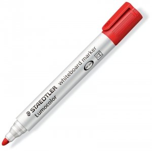 Marker suchościeralny czerw. okrągła końc., Staedtler