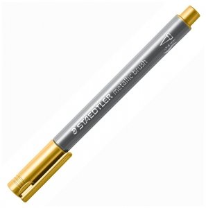 Flamaster pędzelkowy Metallic do Bullet Journal, złoty, Staedtler