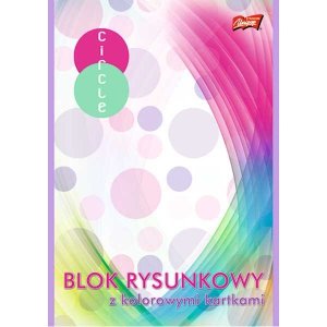 Blok rysunkowy kolor. A4 16 k., Unipap