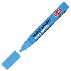 Marker kredowy do czarnych tablic końc. 4.5 mm nieb. 292-12, Toma