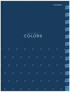 Skorowidz A5 96k 70g kratka Colors niebieski, TOP 2000
