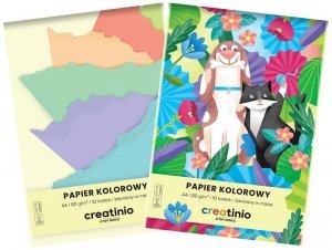 Zeszyt papierów kolorowych A4 80g 10k. Creatinio 176684, Top-2000