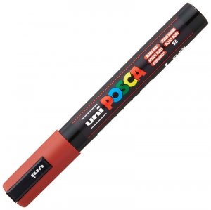 Marker pigmentowy Posca PC-5M rubinowo-czerwony, Uni