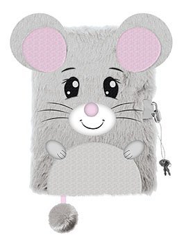 Pamiętnik z kłódką 3D włochacz A5 96k Mouse