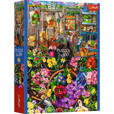 Puzzle 2x500 Prace w ogrodzie 37529