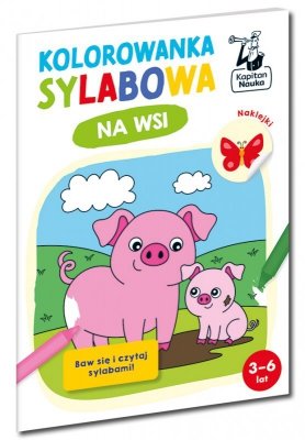 Na wsi. Kolorowanka sylabowa. Kapitan Nauka