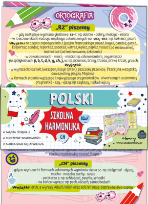 Ściąga Harmonjka Polski Interpunkcja i ortografia