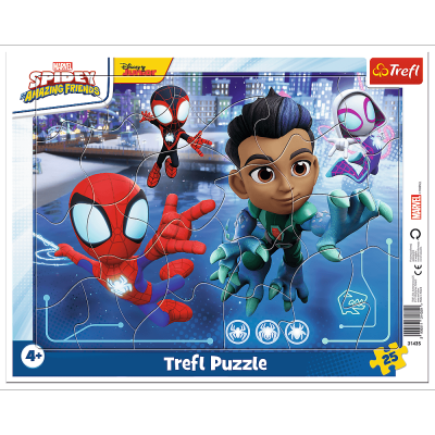 Puzzle 25 Ramkowe Pajęczy skok Disney Marvel Spiderman 31435