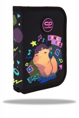Piórnik jednoklapkowy bez wyposażenia Coolpack Clipper Capybara Music