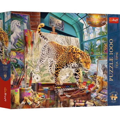 Puzzle 1000 Trefl Premium Plus Tea Time Lamparty w pracowni malarskiej 12145