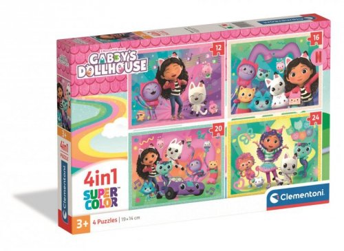 Puzzle 4w1 Super kolor Gabby’s Dollhouse 21752