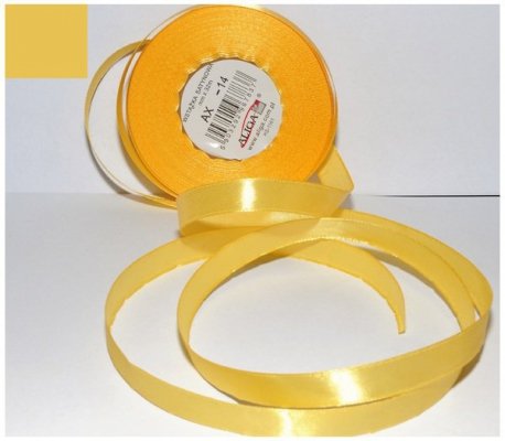 Wstążka satynowa siena palona 12 mm 32 mb. AX12-14, Aliga