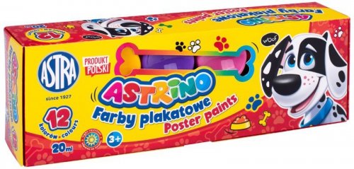 Farby plakatowe 12 kol. 20 ml Astrino , Astra