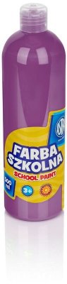 Farba szkolna 500 ml. śliwkowa, Astra