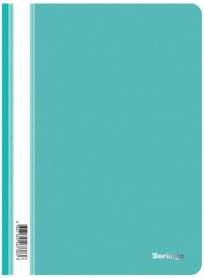 Skoroszyt standard, PP, A4, 180 mikr., turkusowy, Berlingo