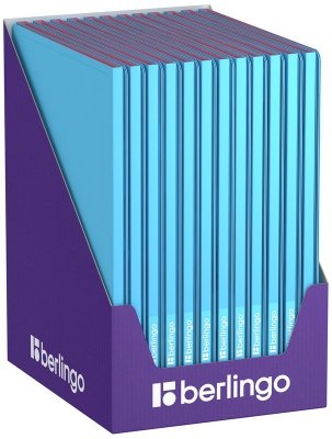 Album ofertowy 10 koszulek Haze, 9mm, z wewnętrzną kieszonką, niebiesko-różowy, Berlingo