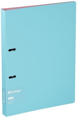Segregator 2-ringowy Haze, 24mm, z wewnętrzną kieszonką, niebiesko-różowy, Berlingo