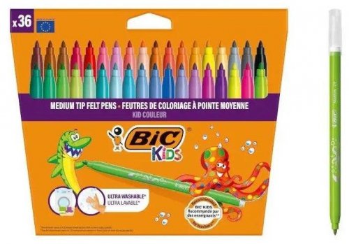 Flamastry Kids Couleur 36szt, BiC
