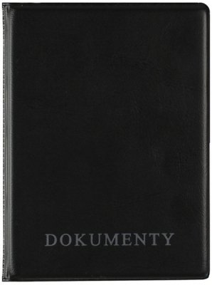Okładka na dokumenty z dowodem rejestracyjnym czarna, Biurfol